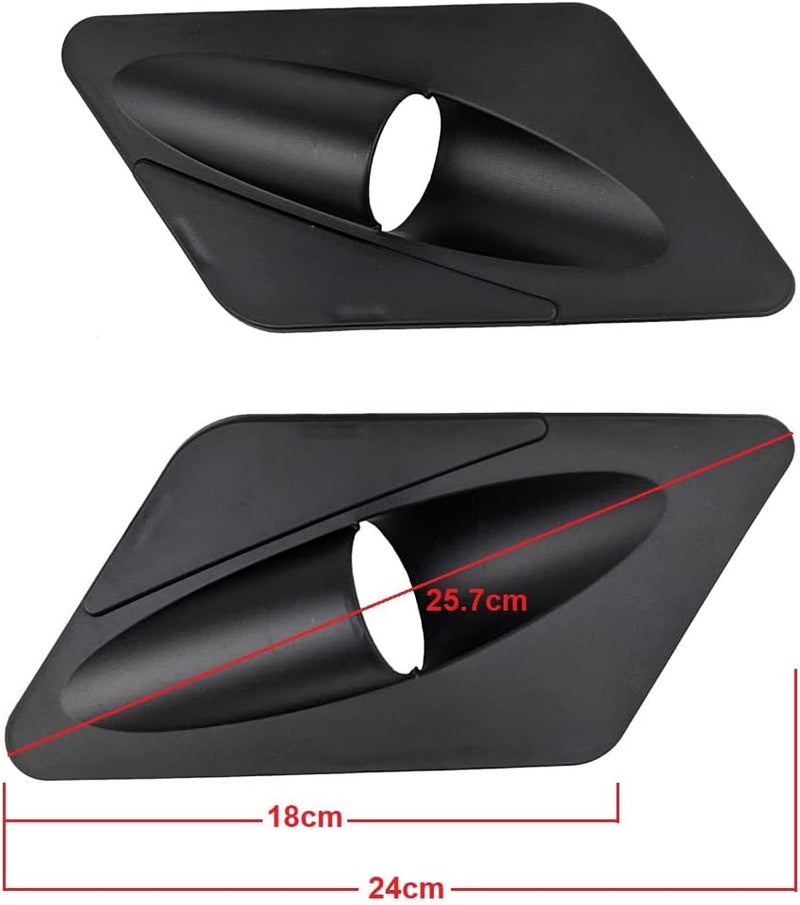 RedCap Black Body Plastic Front Side Fender Vent For Taotao Hawk Boulder Vitacci IceBear RPS TrailMaster 110B 50cc 70cc 90cc 110cc Quad ATV (Version 2) - Image 2